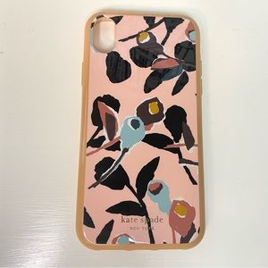 Kate Spade Floral iPhone Case - Pink and Black